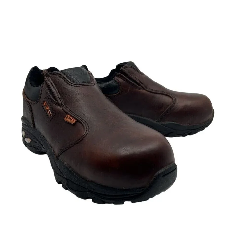 Thorogood Unisex Adults I-Met2 Work Safety Boots Brown Leather Ankle M4 W6 M New
